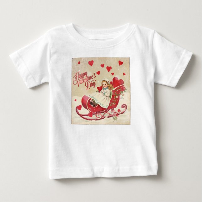 Valentinstag Baby T-shirt (Vorderseite)