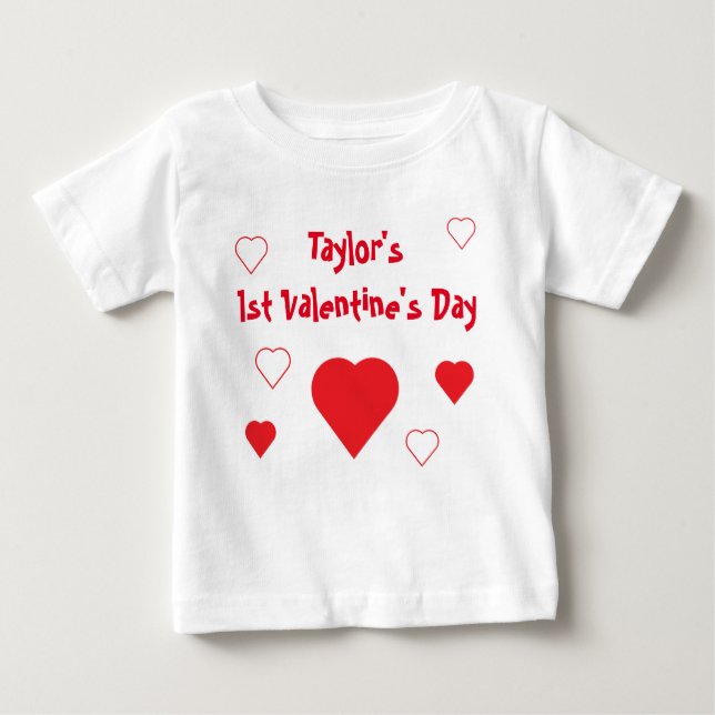 Valentinstag Baby T-shirt (Vorderseite)