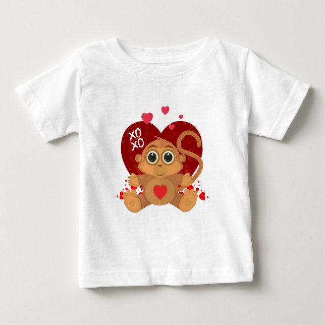 Valentinstag Baby T-shirt (Vorderseite)