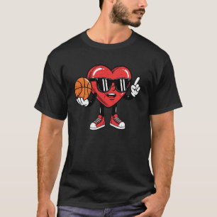 Valentinstag Basketball Herz Sporttrainer Männer B T-Shirt