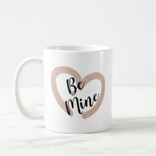 Valentinstag Be Mine Süßes Rosa Herz Kaffeetasse