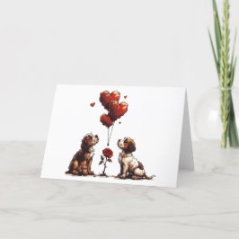 Valentinstag Beagle Hunde Feiertagskarte