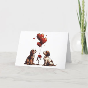 Valentinstag Beagle Hunde Feiertagskarte