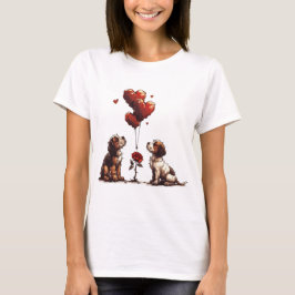 Valentinstag Beagle Hunde T-Shirt