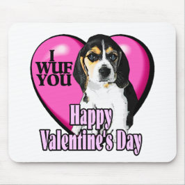 Valentinstag Beagle Mousepad