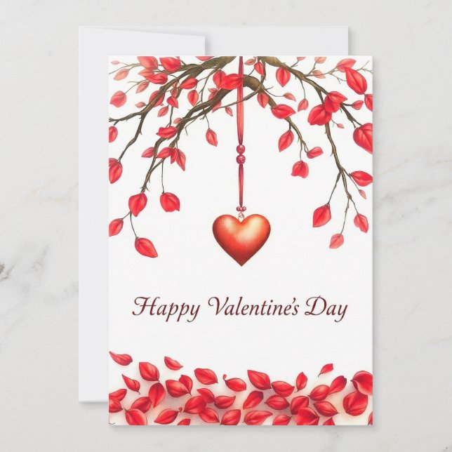 Valentinstag - Begehung der Liebe Einladung (Vorderseite)