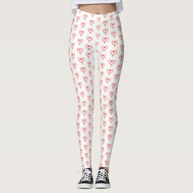 Valentinstag - Begehung der Liebe Leggings (Vorderseite)