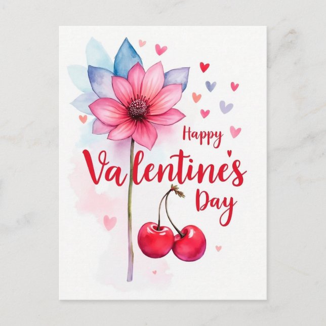 Valentinstag - Begehung der Liebe Postkarte (Vorderseite)