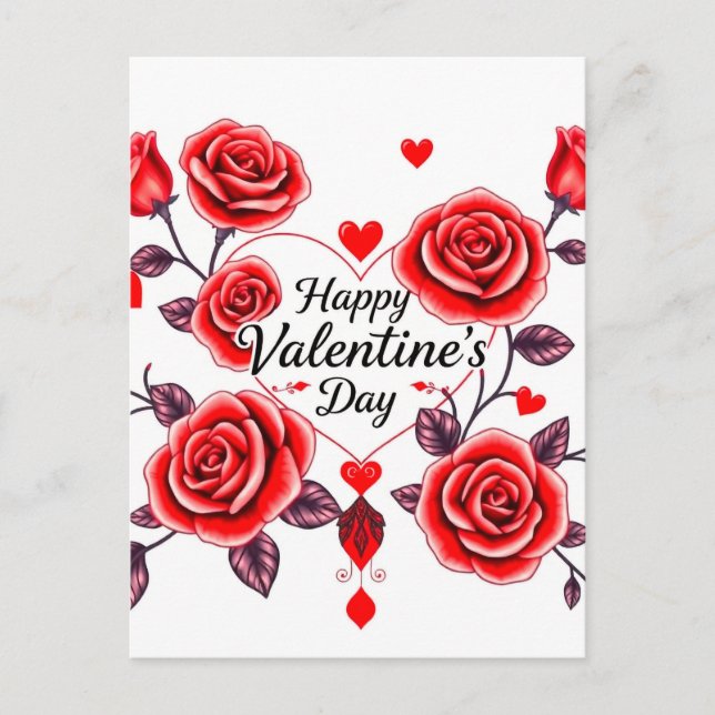 Valentinstag - Begehung der Liebe Postkarte (Vorderseite)