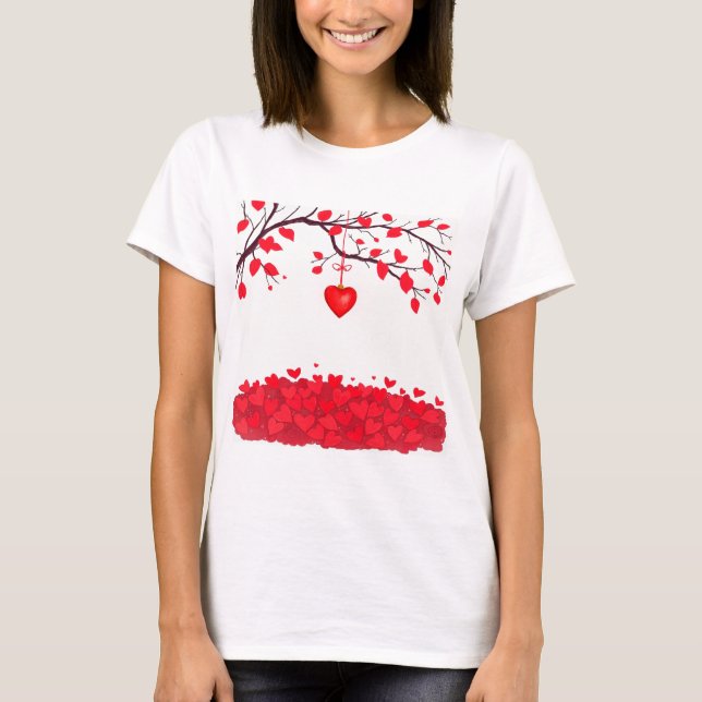 Valentinstag - Begehung der Liebe T-Shirt (Vorderseite)