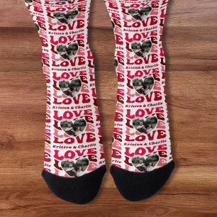 Valentinstag Benutzerdefiniertes Foto Passendes Pa Socken
