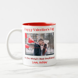Valentinstag Best Boyfriend Niedlich Foto Zweifarbige Tasse