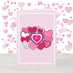 Valentinstag Beste BESTE FREUNDIN Shopping Zitate Feiertagskarte