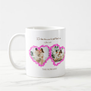 Valentinstag-Bibelvers: 1. Johannes 4,19 Kaffeetasse