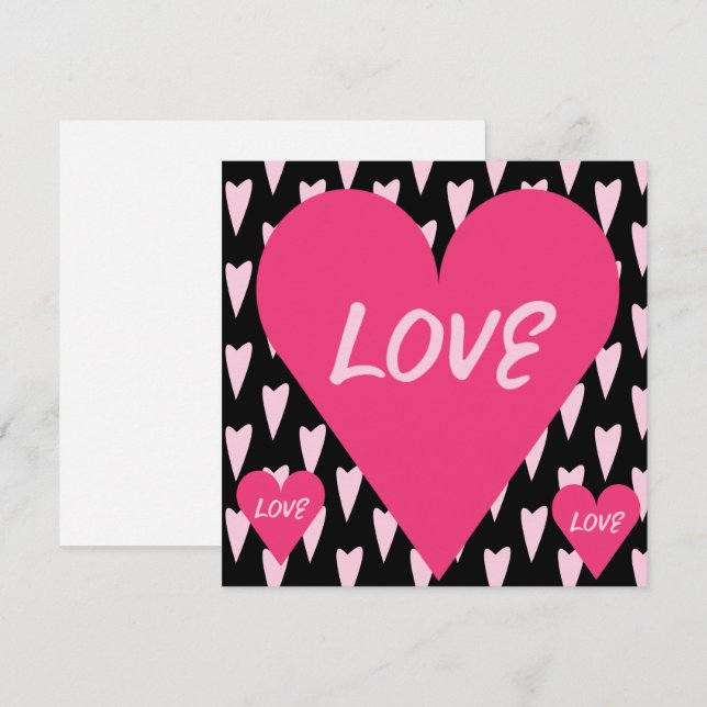 Valentinstag Big Liebe Hört rosa (Vorne/Hinten)