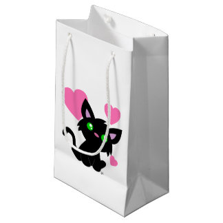 Valentinstag Black Kitty Geschenktasche Kleine Geschenktüte