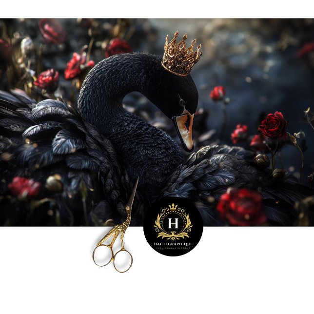 Valentinstag Black Swan Red Florals Decoupage Seidenpapier (Von Creator hochgeladen)