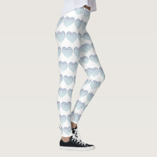 Valentinstag Blaues Herz Leggings
