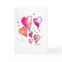 Valentinstag-Blutende-Herzen-Karte