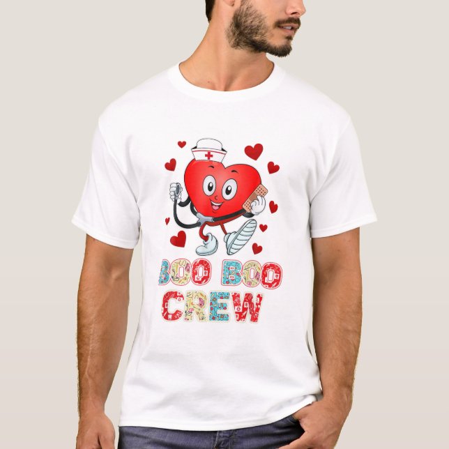 Valentinstag Boo Boo Crew T-Shirt (Vorderseite)