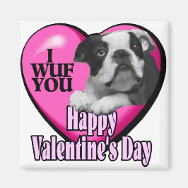 Valentinstag Boston Terrier Magnet