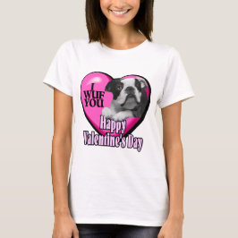 Valentinstag Boston Terrier T-Shirt