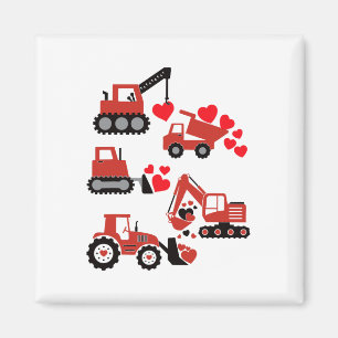 Valentinstag Boys Kinder Kleinkind Bauplan Truc Magnet