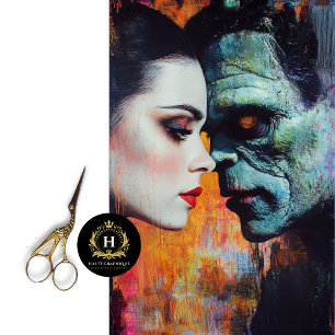 Valentinstag Braut des Frankenstein  Seidenpapier
