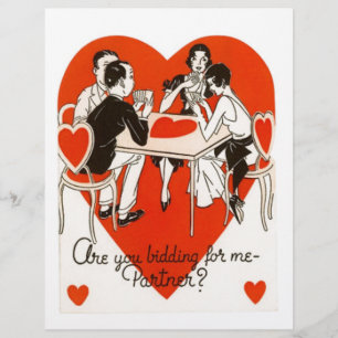 Valentinstag Bridge Game Flyer