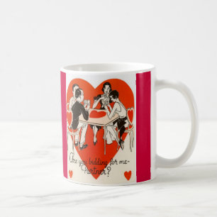 Valentinstag Bridge Game Kaffeetasse