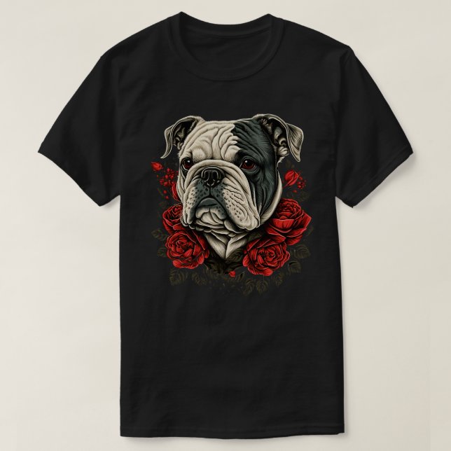 Valentinstag Bulldog 3 T-Shirt (Design vorne)