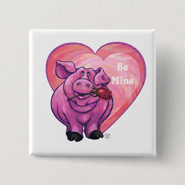 Valentinstag Button (Vorderseite)