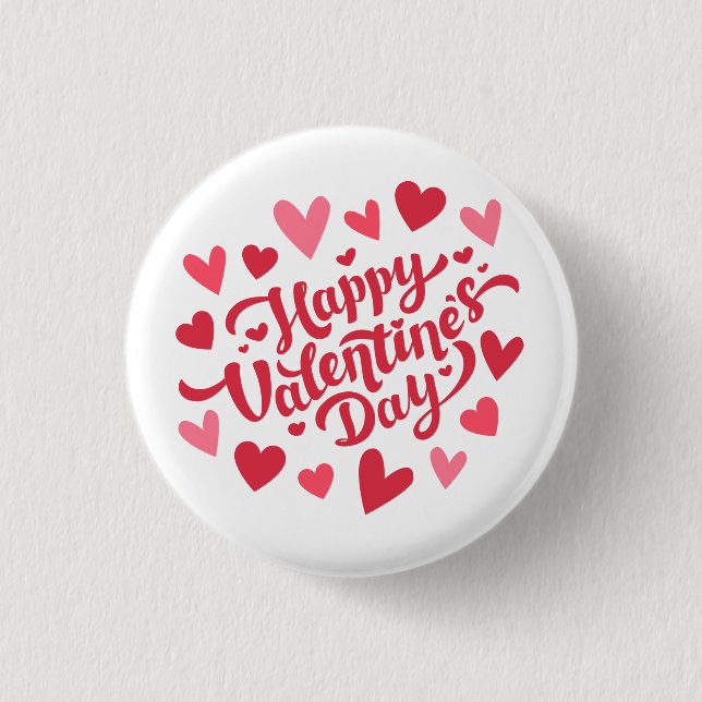 Valentinstag Button (Vorderseite)
