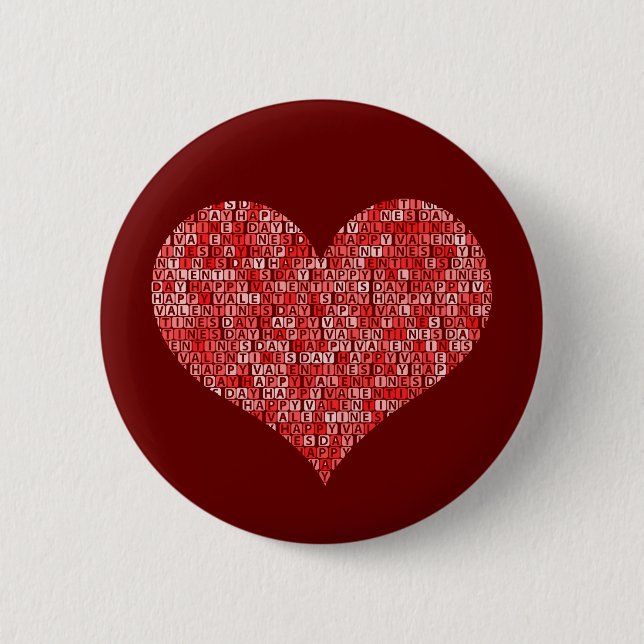 Valentinstag Button (Vorderseite)