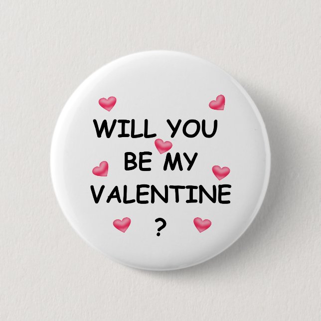 Valentinstag Button (Vorderseite)