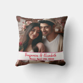 Valentinstag Candy Hearts Custom Foto Spanisch Kissen