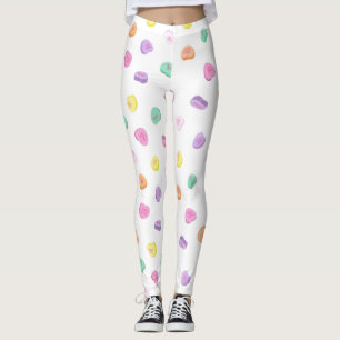 Valentinstag Candy Hearts Pattern Leggings