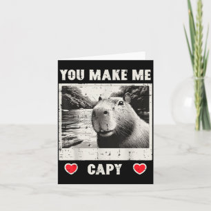 Valentinstag Capybara Selfie Mach Mich Capy Männer Karte