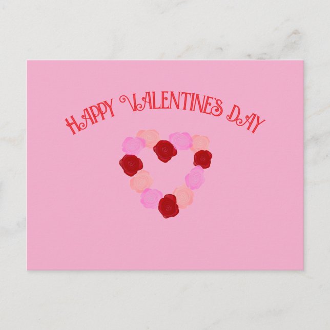 Valentinstag Card 2025 Postkarte (Vorderseite)