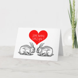 Valentinstag Card: "Ein paar sonnige Lieben." Feiertagskarte