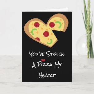 Valentinstag Card - Pizza Mein Herz Feiertagskarte