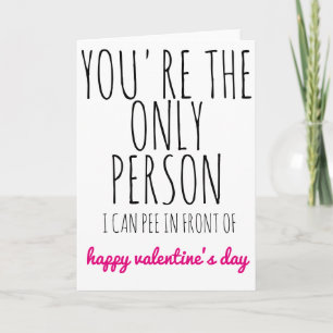 Valentinstag Card Sie sind die einzige Person Feiertagskarte
