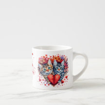Valentinstag Cat Tasse