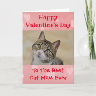Valentinstag Cat Wellds Beste Mama je Foto Feiertagskarte