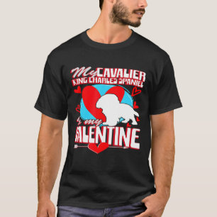 Valentinstag Cavalier King Charles Spaniel Dog T-Shirt