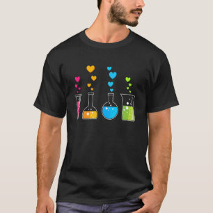 Valentinstag Chemistry Nerd Niedlich Chemie Herz T-Shirt
