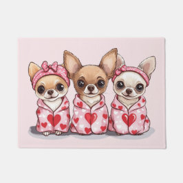 Valentinstag Chihuahua Dogs Fußmatte