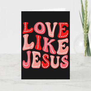 Valentinstag Christliches Geschenk Groovy Liebe wi Karte