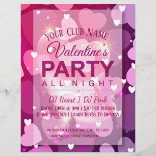 Valentinstag Club Party Flyer