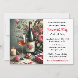 Valentinstag Cocktail Party Einladung